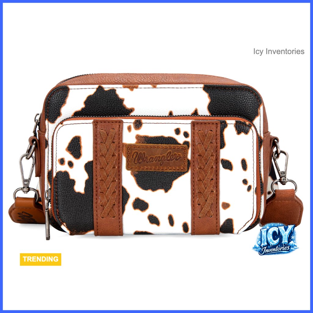 Western Crossbody Bag With Adjustable Guitar Strap Vegan Leather